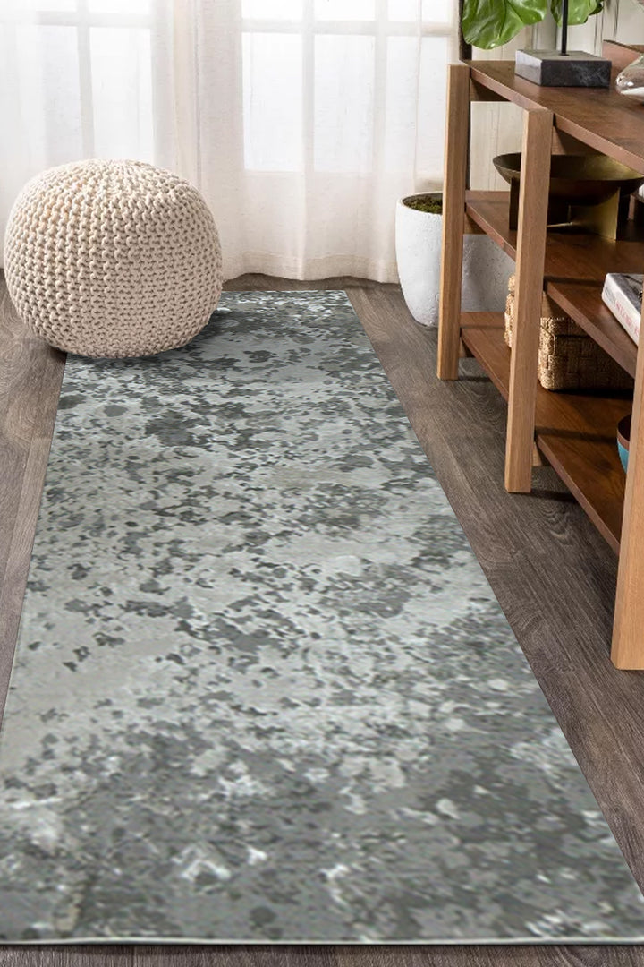 Turkish Modern Festival 1 Rug - 2.2 x 7.8 FT - Gray - Sleek and Minimalist for Chic Interiors