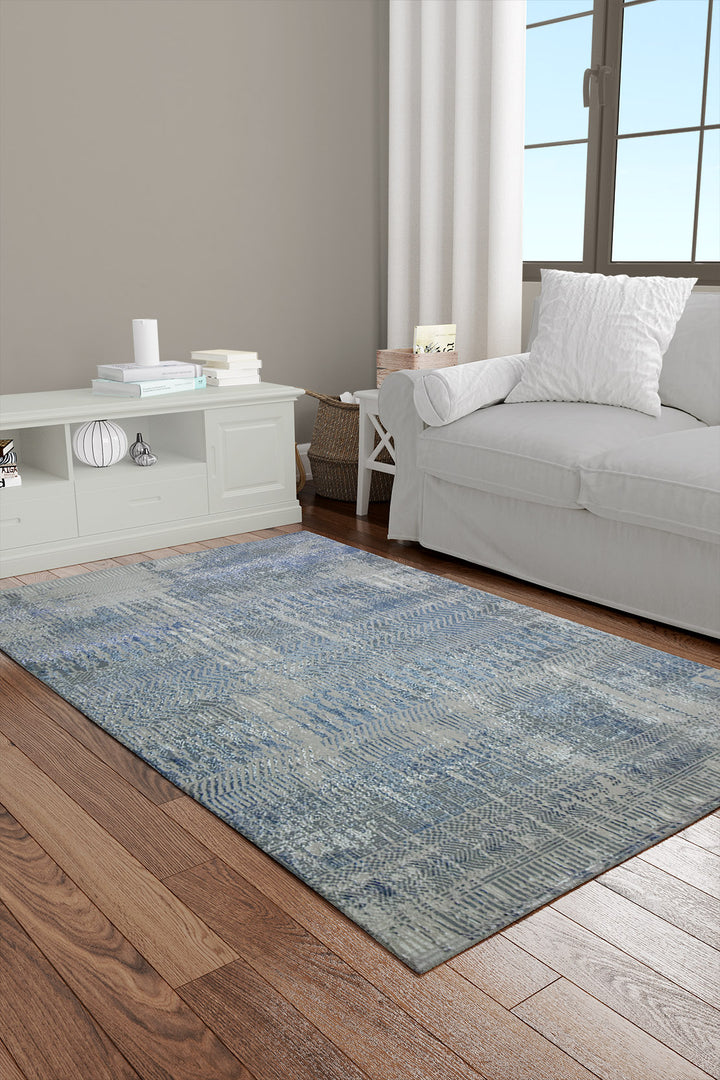 Turkish Matrix Rug - 3.2 x 4.9 FT - Contemporary Abstract Elegance with Premium Quality