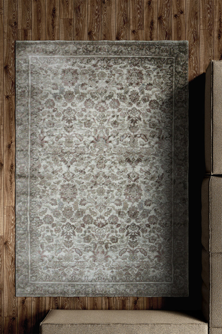 Turkish Modern Festival 1 - 5.2 x 7.5 FT - Cream - Sleek and Minimalist for Chic Interiors