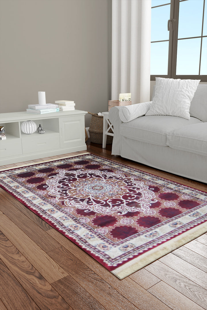 Classical Turkish Topaz Rug - 3.2 x 4.9 FT - Resilient Construction for Long-Lasting Use