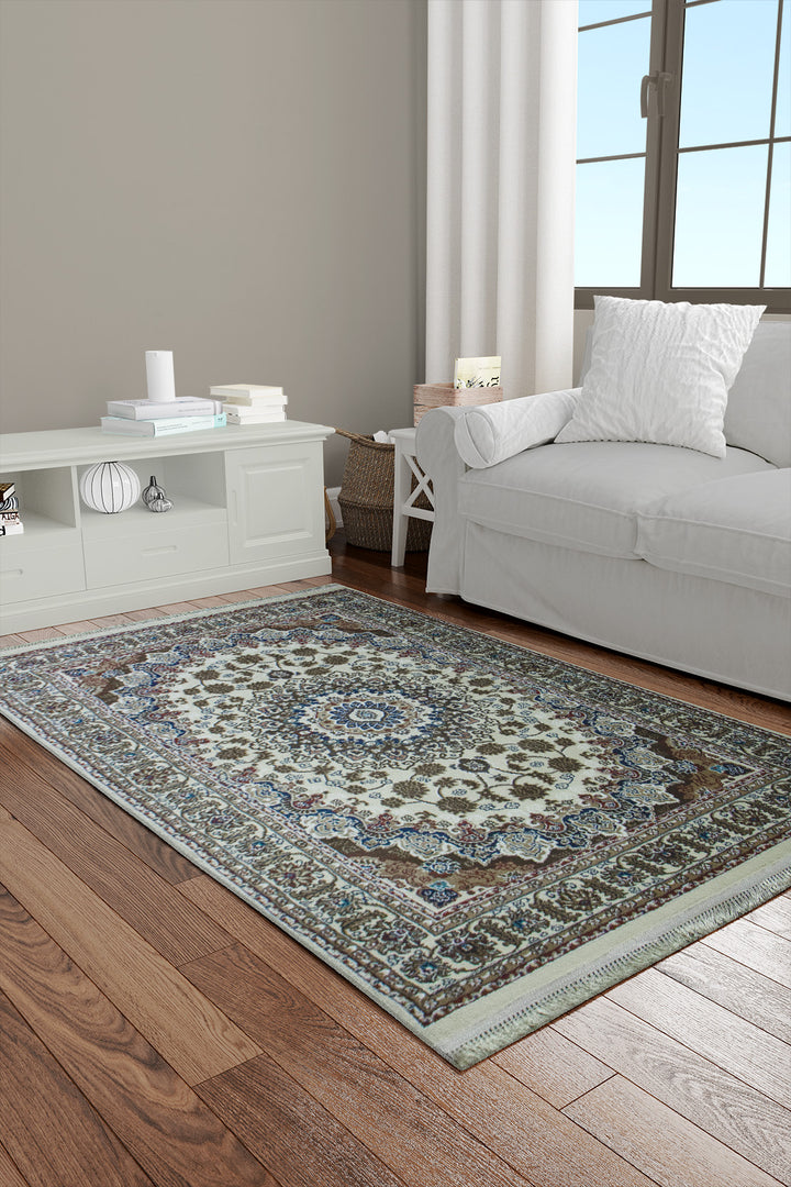 Iranian Premium Vk Farsh-E-Iran Rug - 4.1 x 5.5 FT - Resilient Construction for Long-Lasting Use