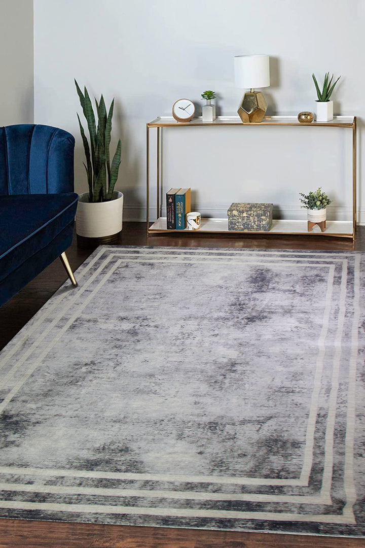 Turkish Modern  Festival 1 Rug - 7.8 x 10.1 FT - Gray - Superior Comfort, Modern Style Accent Rugs