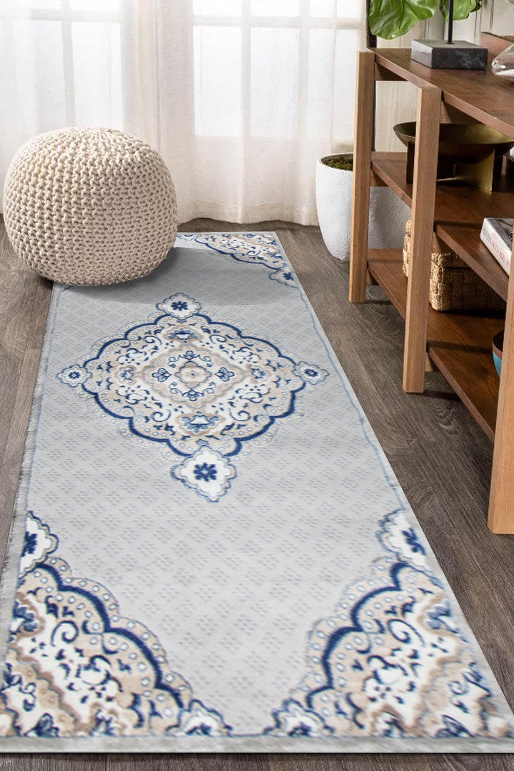 Turkish Modern  Festival WD Rug - L Gray - 3.2 x 9.8 FT - Superior Comfort, Modern Style Accent Rug