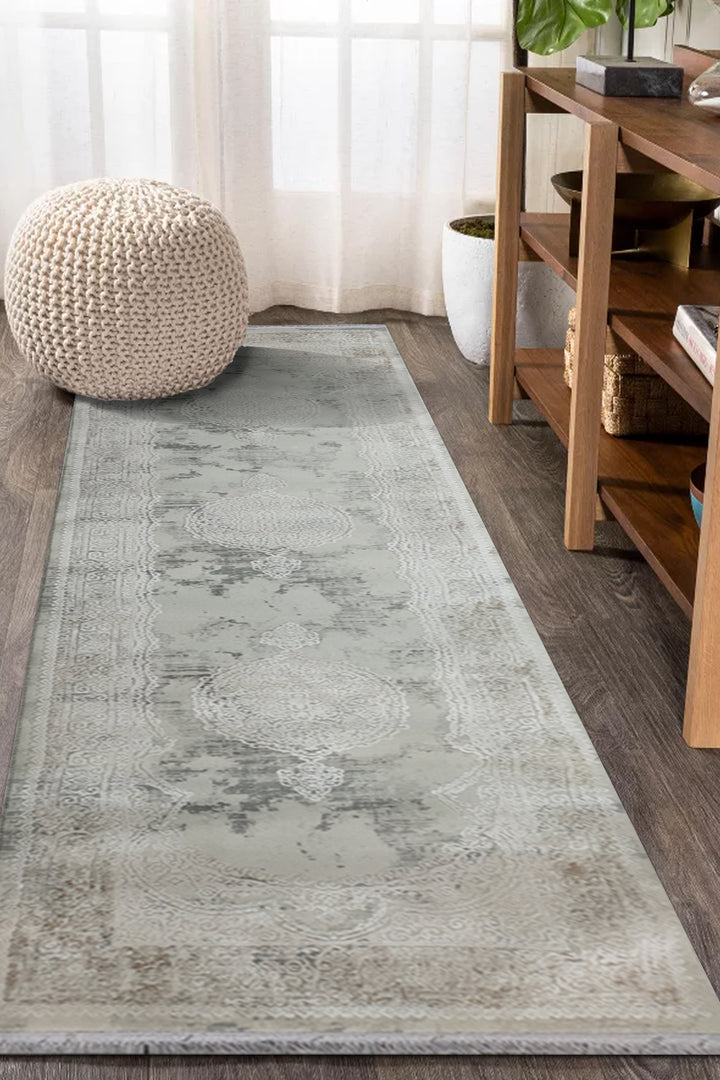 Turkish Premium Sunrise Rug - 2.6 x 9.8 FT - Beige  Superior Comfort, Modern Style Accent Rugs