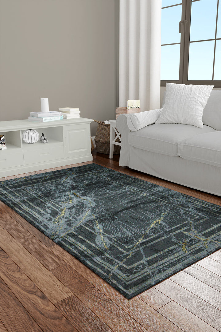 Turkish Shadows  Rug - 3.9 x 5.5 FT - Modern Abstract Design with Premium Features