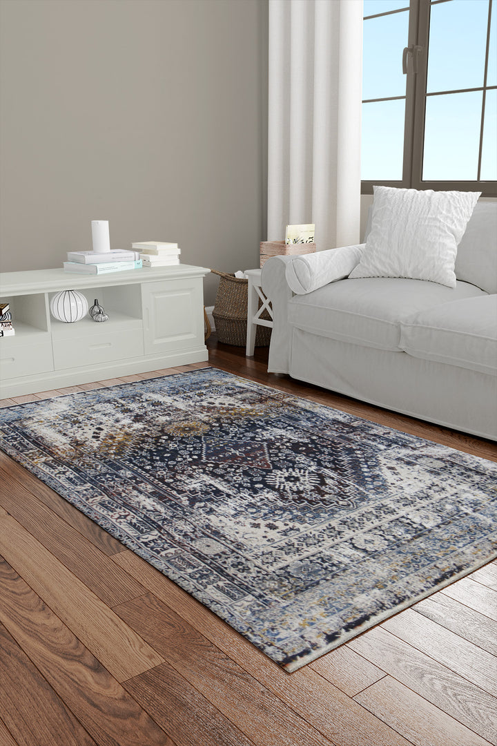 Turkish Allure Rug - 3.9 x 5.9  FT - Beige  Superior Comfort, Modern Style Accent Rugs