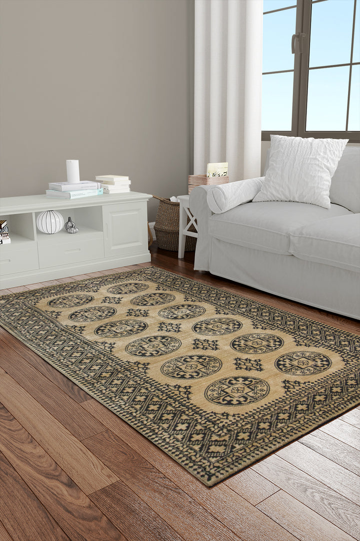 Turkish Modern  Festival WD Rug - Yellow - 3.3 x 6.6 FT - Superior Comfort, Modern Style Accent Rug