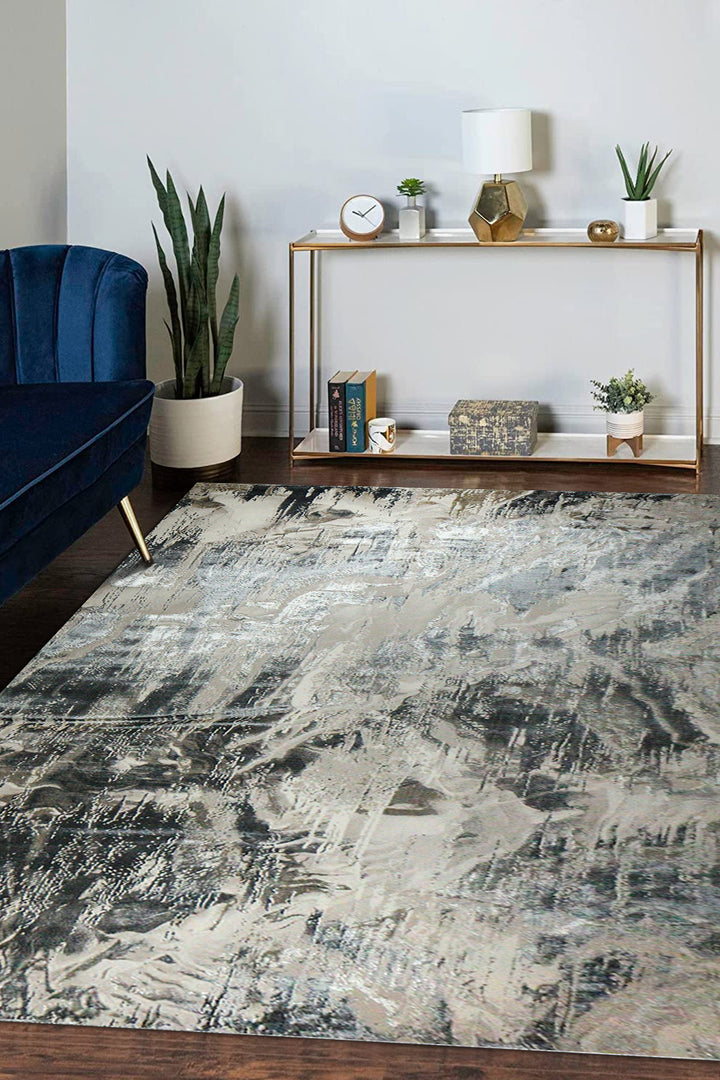 Turkish Matrix Rug - 8.2 x 11.5 FT - Contemporary Abstract Elegance with Premium Quality