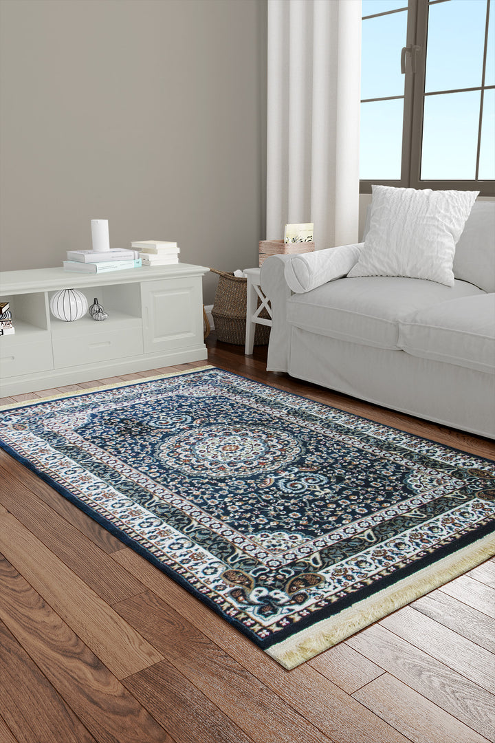 Classical Turkish Topaz Rug - 3.2 x 4.9 FT - Resilient Construction for Long-Lasting Use