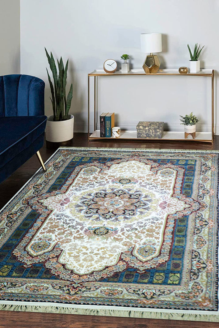 Irani Farsh E Firozeh-P Rug - 5.9 x 8.8 FT - Premium and Classical Design | 50% OFF Sale!