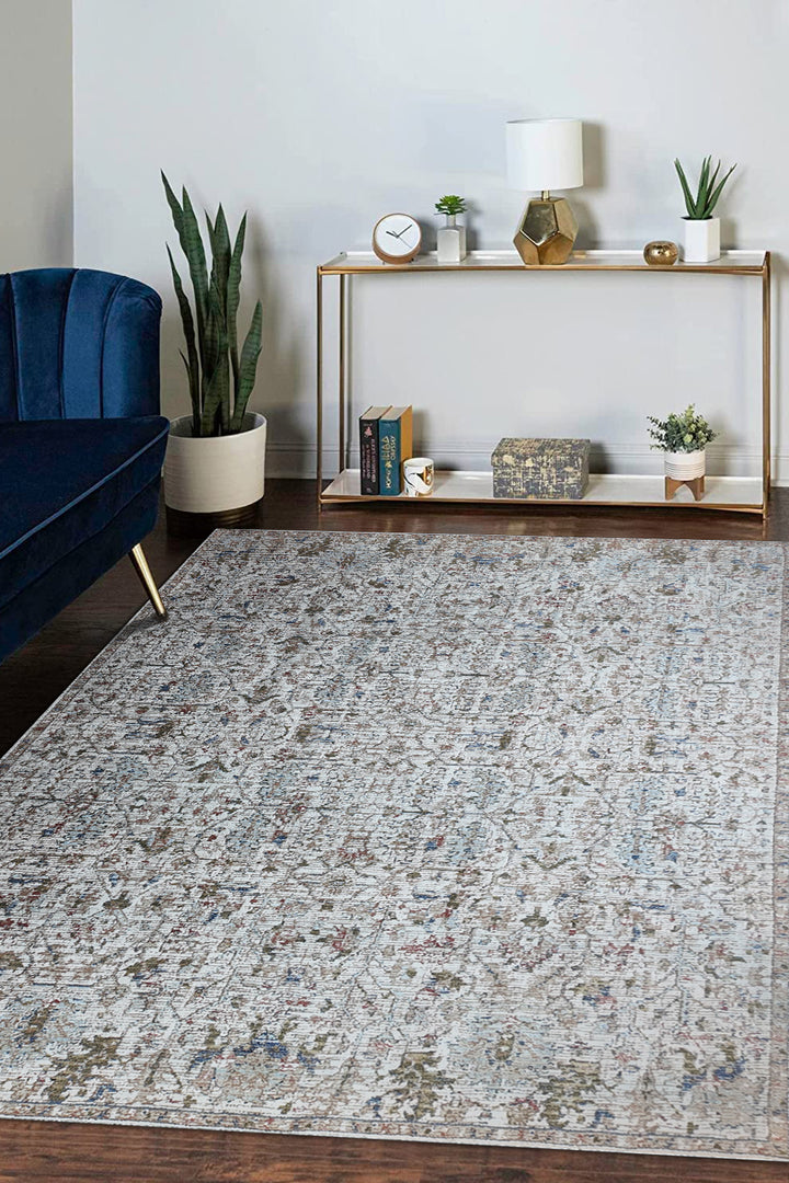 Turkish Modern Festival-1 Rug - 7.7 x 10.  FT - Gray  Superior Comfort, Modern Style Accent Rugs