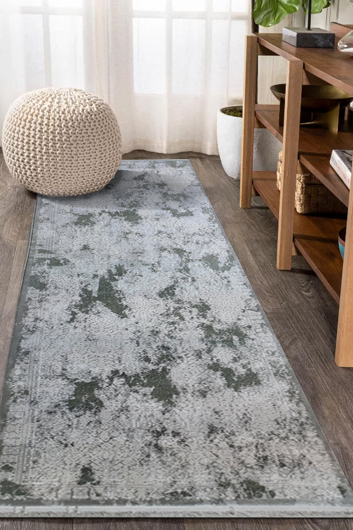 Turkish Premium  Voyage Rug - 2.6 x 9.8 FT - Gray  Superior Comfort, Modern Style Accent Rugs