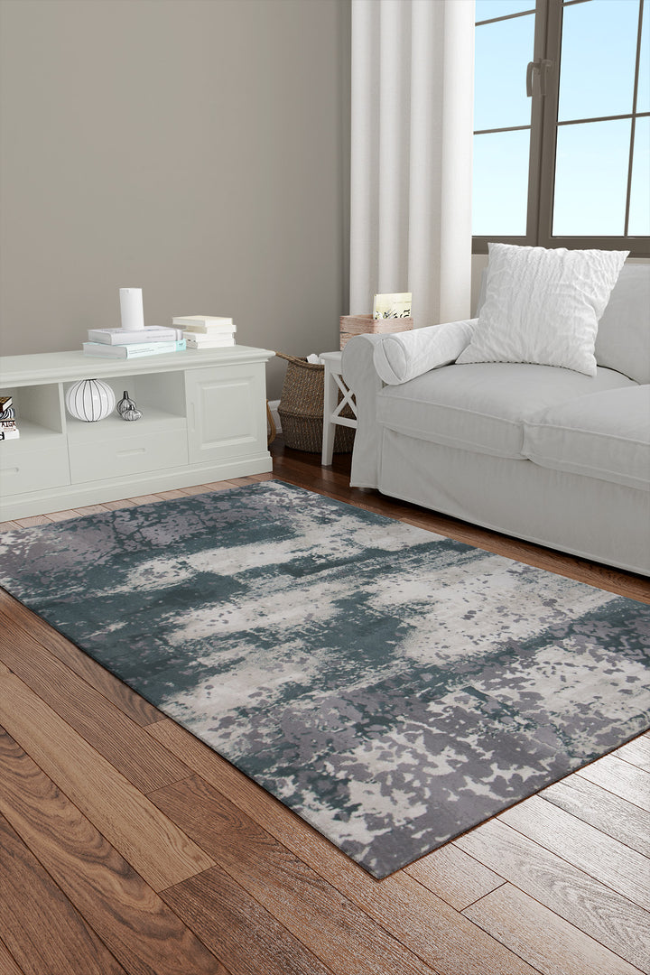 Turkish Modern Festival-1 Rug - 3.9 x 5.9  FT - Gray  Superior Comfort, Modern Style Accent Rugs