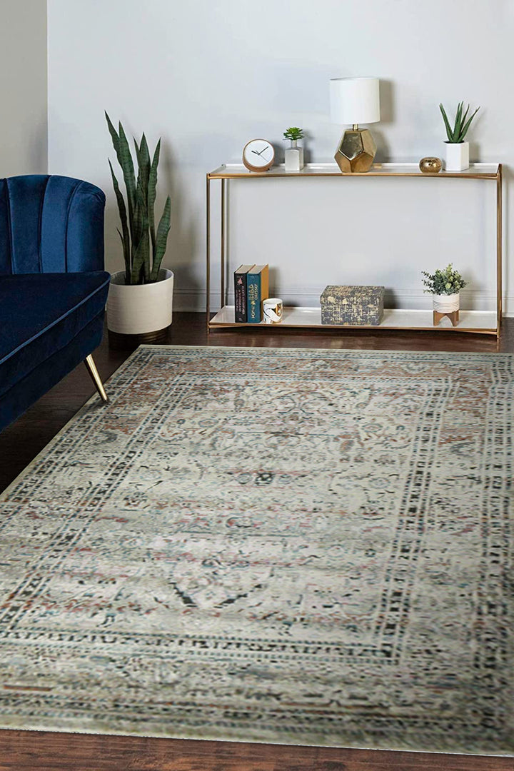 Turkish Modern Festival Plus Rug - 9.1 x 12.7 FT - Gray - Sleek and Minimalist for Chic Interiors