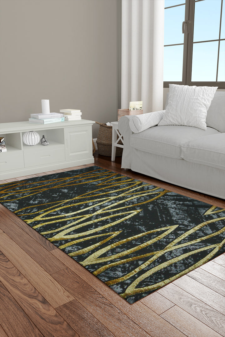 Turkish Shadows  Rug - 3.9 x 5.5 FT - Modern Abstract Design with Premium Features