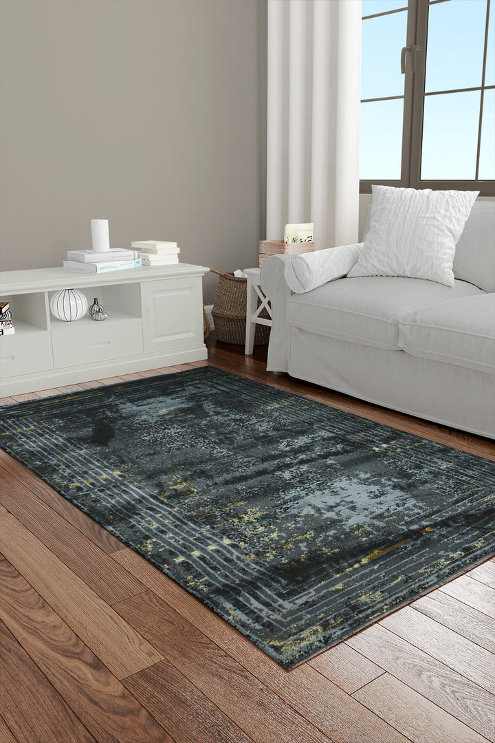 Turkish Shadows  Rug - 3.9 x 5.5 FT - Modern Abstract Design with Premium Features