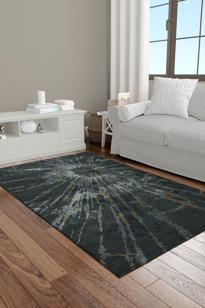 Turkish Shadows  Rug - 3.9 x 5.5 FT - Modern Abstract Design with Premium Features