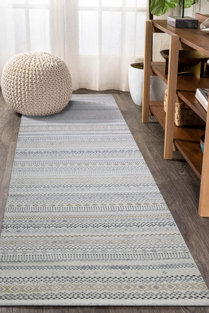 Turkish Modern Festival Acrylic Rug - 3.2 x 8.8 FT  - Superior Comfort, Modern Style Accent Rugs