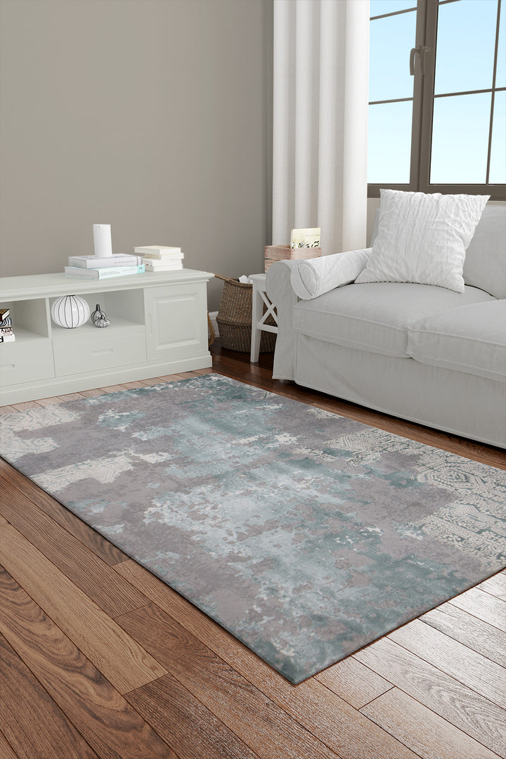 Turkish Modern Festival-1 Rug - 3.9 x 5.9  FT - Gray  Superior Comfort, Modern Style Accent Rugs