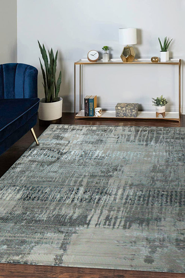 Turkish Matrix Rug - 6.5 x 9.5 FT - Contemporary Abstract Elegance with Premium Quality