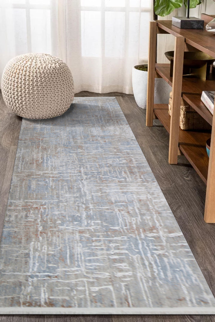 Turkish Modern Festival Viscose Rug - 2.6 x 7.2 FT  - Superior Comfort, Modern Style Accent Rugs