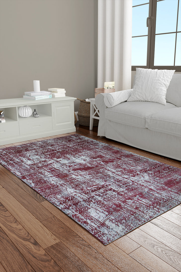 Turkish Matrix Rug - 3.2 x 4.9 FT - Contemporary Abstract Elegance with Premium Quality