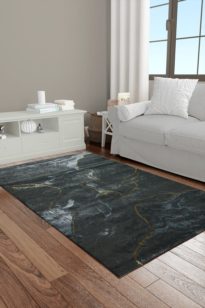 Turkish Shadows  Rug - 3.9 x 5.5 FT - Modern Abstract Design with Premium Features