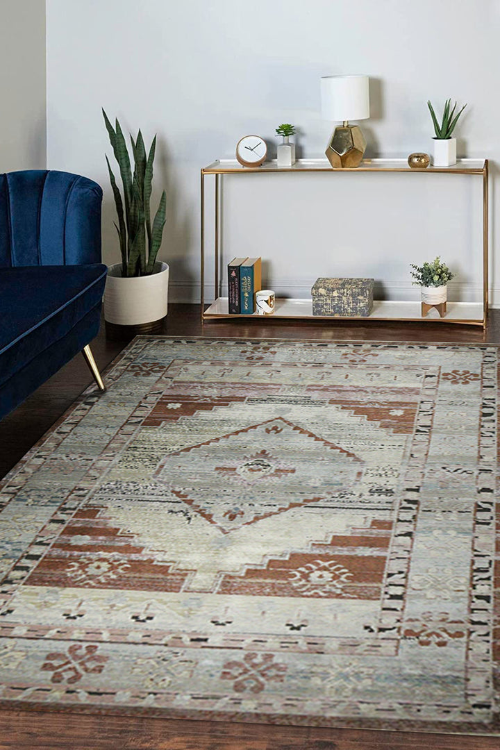 Turkish Modern Festival Plus Rug - 9.1 x 12.7 FT - Gray - Sleek and Minimalist for Chic Interiors