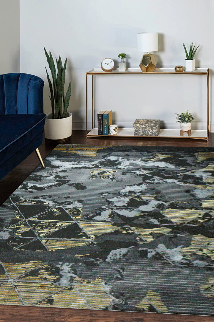 Turkish Shadows  Rug - 7.8 x 11.1 FT - Modern Abstract Design with Premium Features