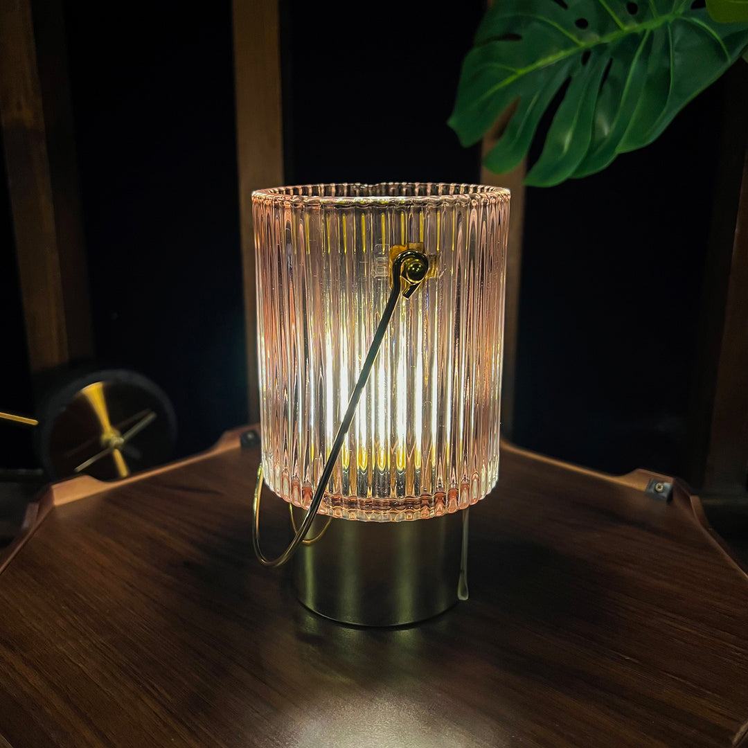 Rechargeable Lamp, Mini Crystal Table Lamp for Home Decor