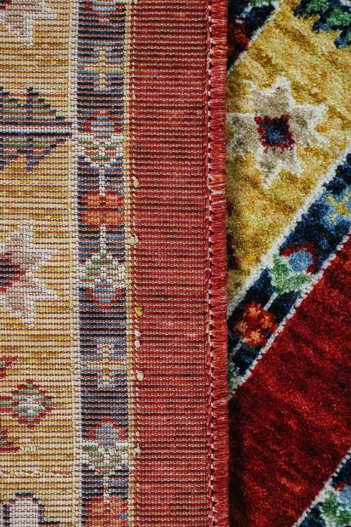 Iranian Rhyton Rugs-Wd Rug - 6.5 x 9.8 FT - Red - Resilient Construction for Long-Lasting Use