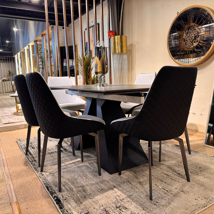 Onyx Dining Table 2853 (Dining Table + 6 chairs)