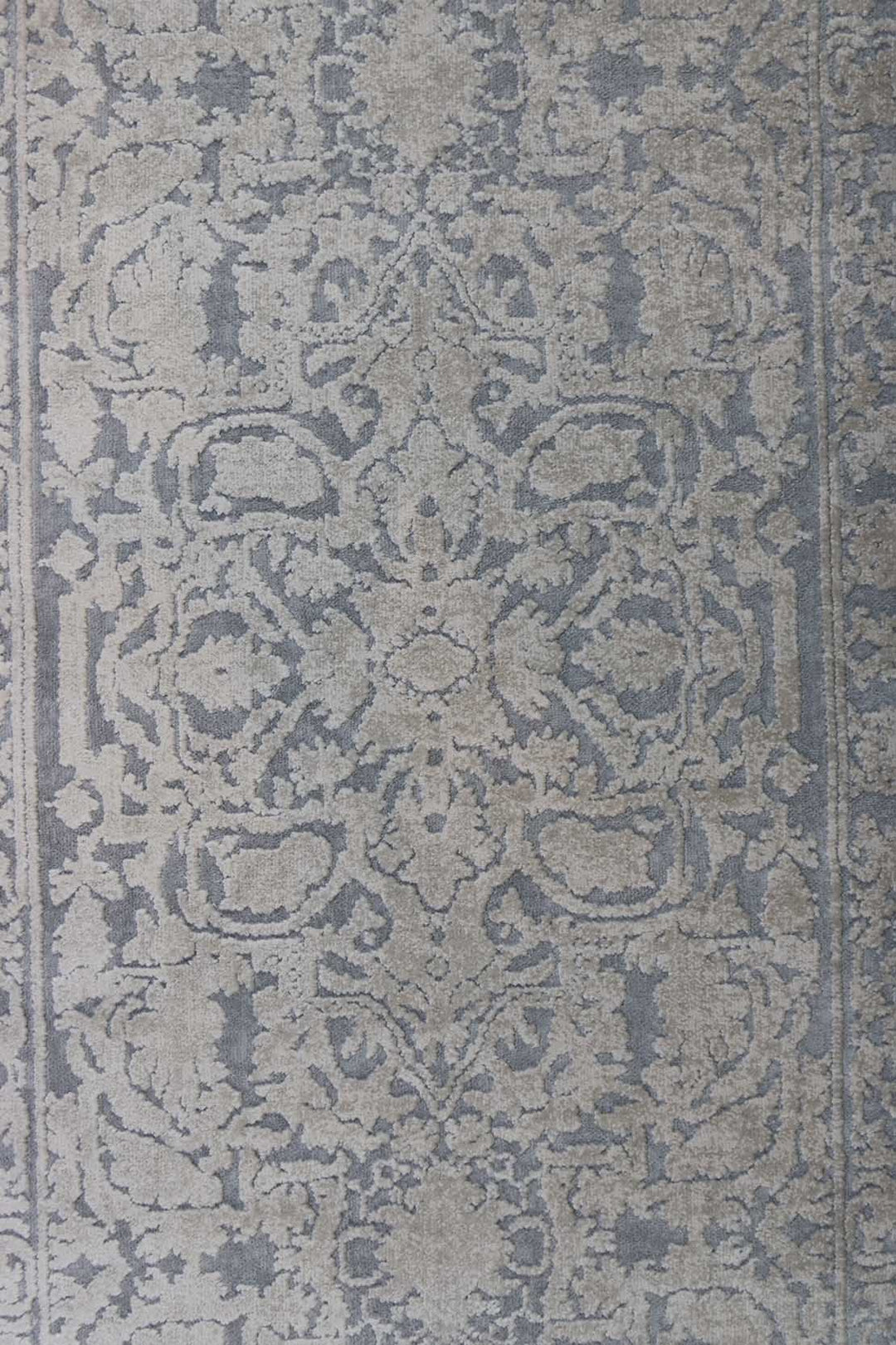 Turkish Modern  Festival Wd Rug  - 2.2 x 11.9 FT - Gray -  Luxurious Woven Masterpiece 50% Off!