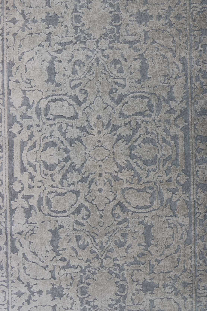 Turkish Modern  Festival Wd Rug  - 2.2 x 11.9 FT - Gray -  Luxurious Woven Masterpiece 50% Off!