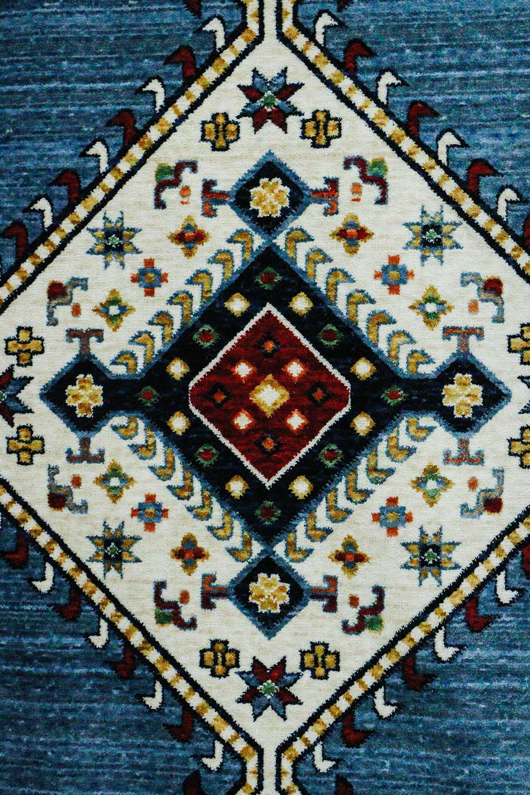 Iranian Rhyton Rugs-Wd Rug - 6.5 x 9.8 FT - Blue - Resilient Construction for Long-Lasting Use