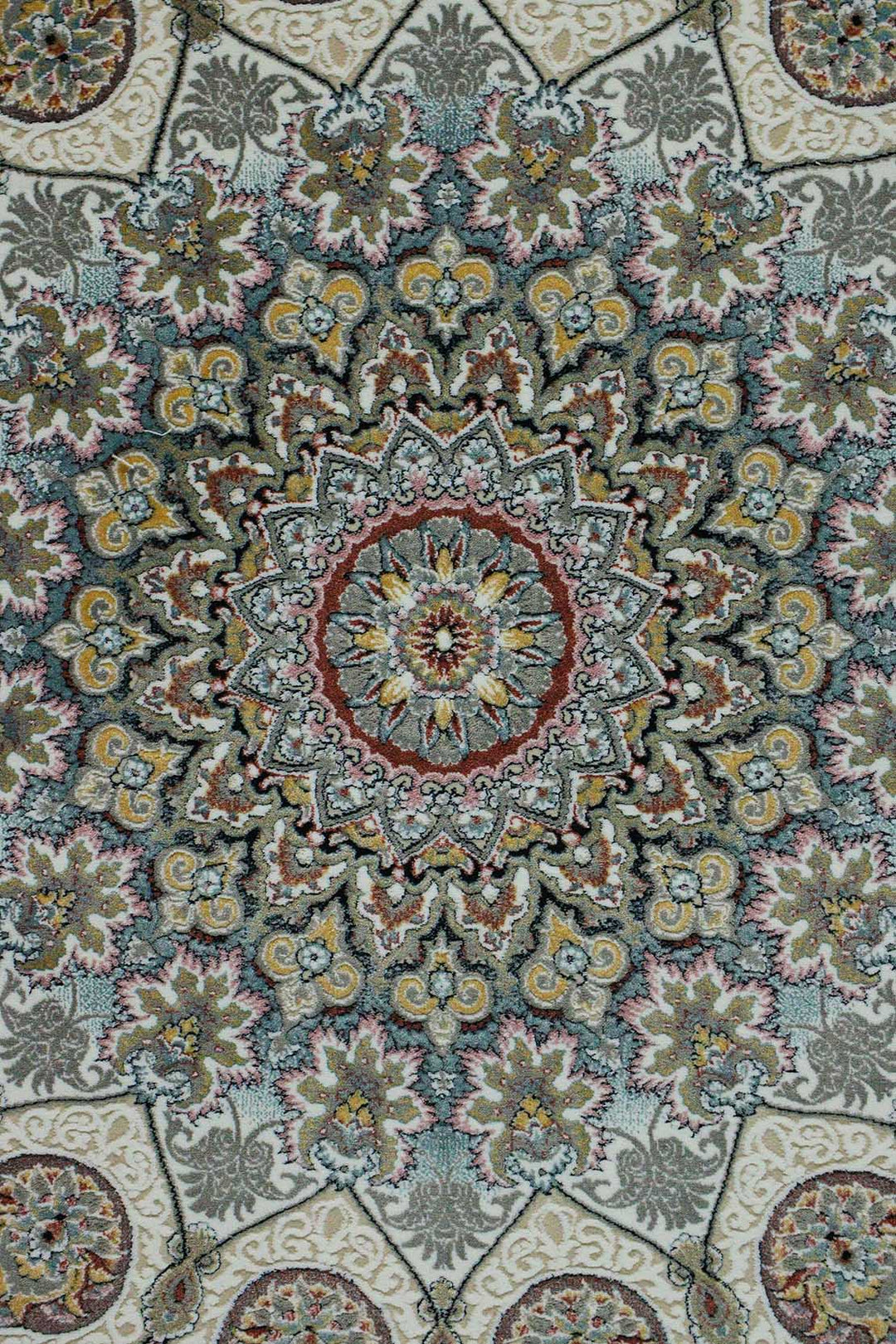 Iranian Premium Quality Authentic 1500 Rug - 6.5 x 9.8 FT - Gray - Resilient Construction for Long-Lasting Use