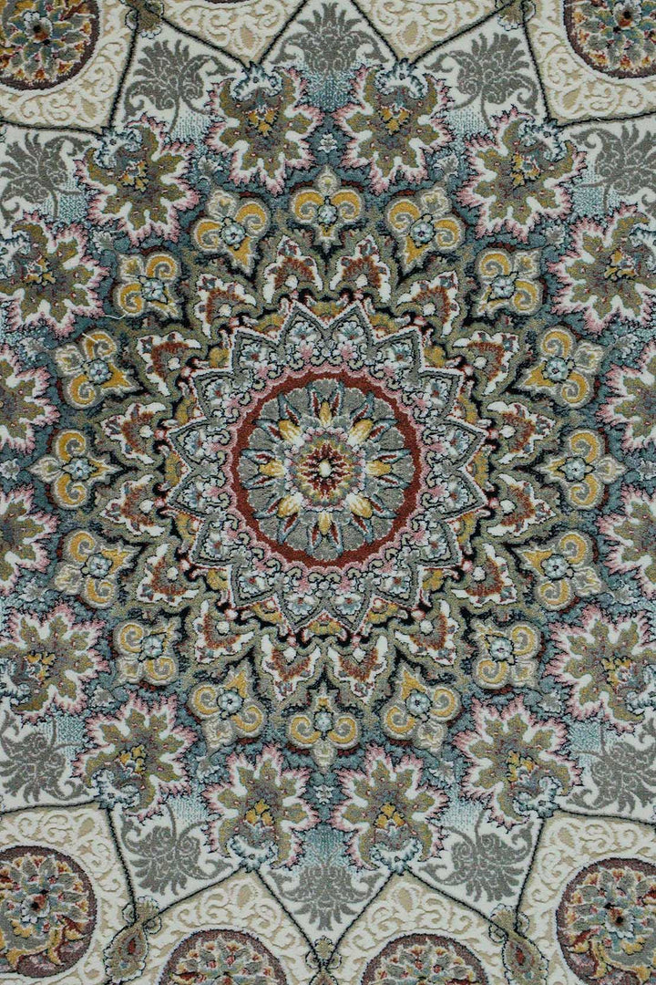 Iranian Premium Quality Authentic 1500 Rug - 6.5 x 9.8 FT - Gray - Resilient Construction for Long-Lasting Use