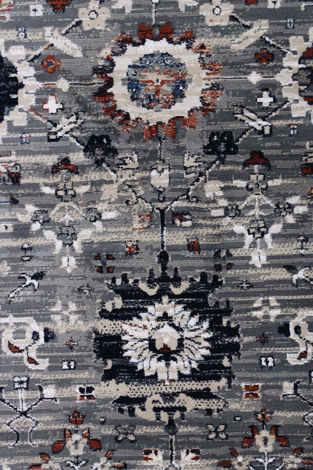 Turkish Allure Rug - 4.9 x 7.8 FT -  Gray - Elegant Woven Design with Premium Quality