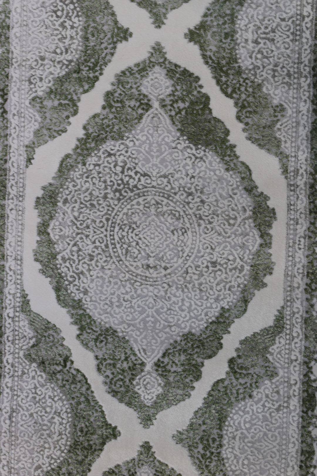 Turkish Modern  Festival Wd Rug  - 2.6 x 9.8 FT - Gray -  Luxurious Woven Masterpiece 50% Off!