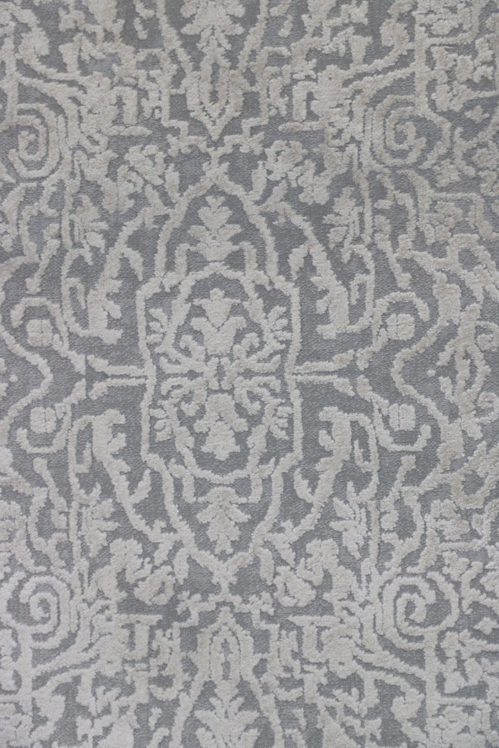 Turkish Modern  Festival Wd Rug  - 2.2 x 18 FT - Gray -  Luxurious Woven Masterpiece 50% Off!