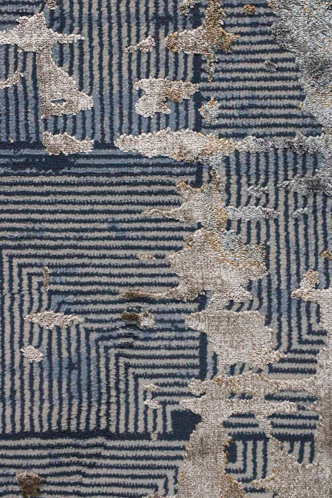 Turkish Modern Festival-1 Rug - 6.5 x 9.5 FT - Blue - Sleek and Minimalist for Chic Interiors