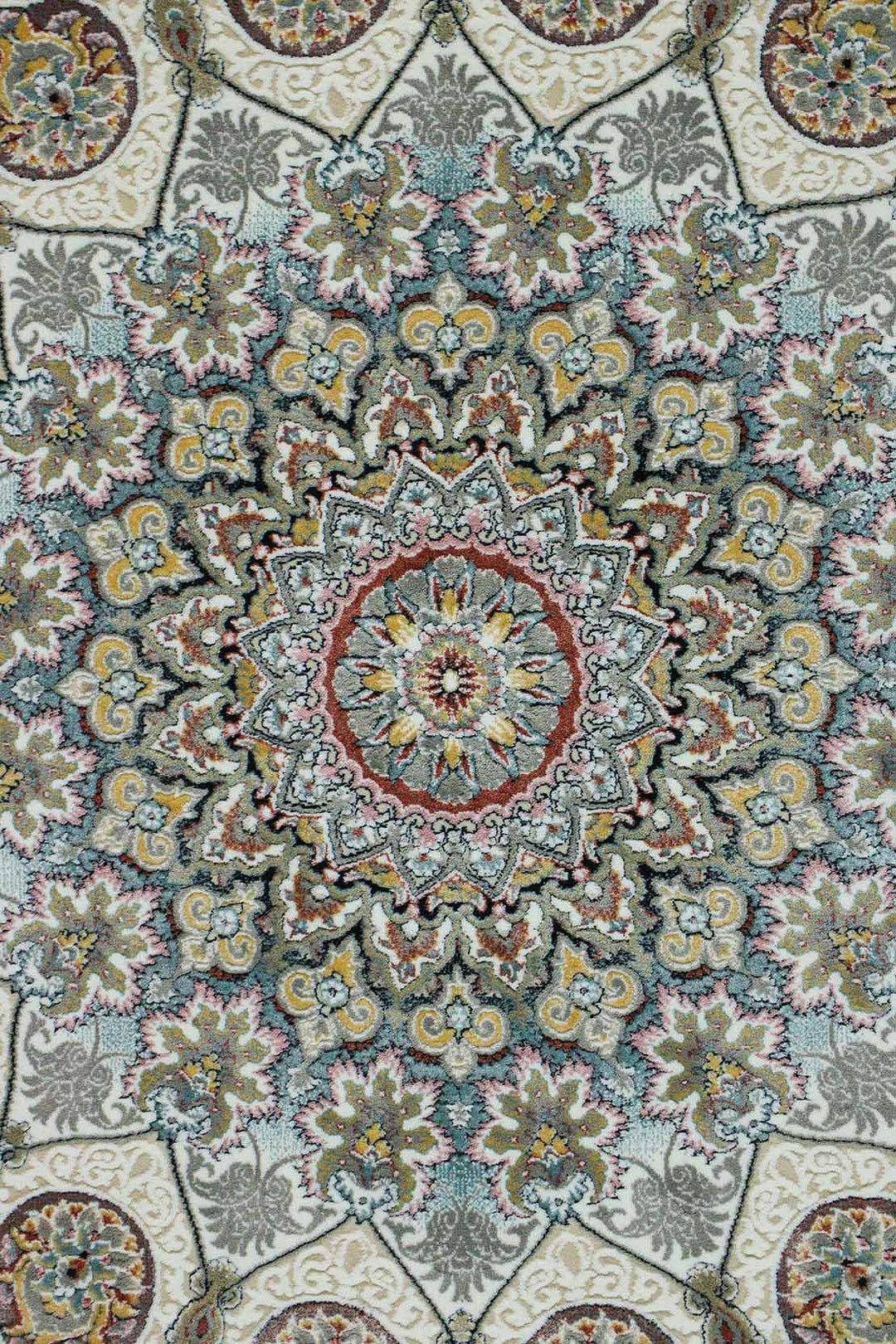 Iranian Premium Quality Authentic 1500 Rug - 6.5 x 9.8 FT - Gray - Resilient Construction for Long-Lasting Use