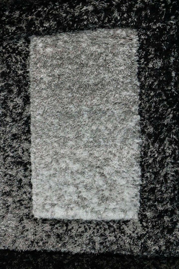 Turkish Shaggy Carlifornia Rug - 4.9 x 7.3 FT - Gray -Fluffy and Durable Floor Rug