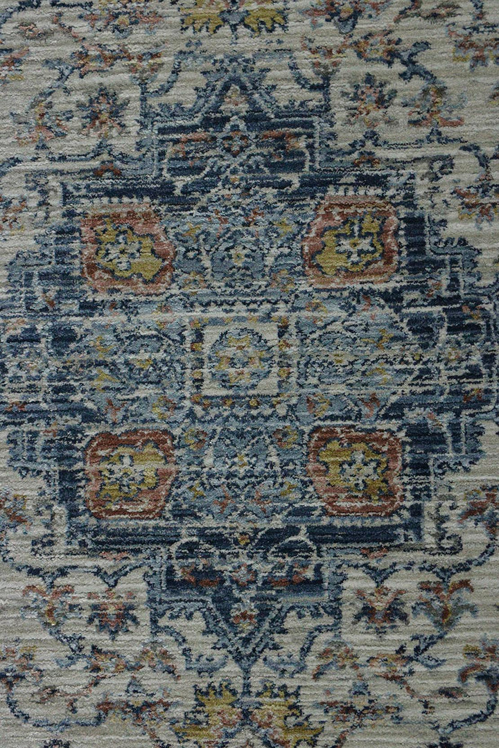 Turkish Modern Festival-1 Rug - 3.2 x 5.9 FT - Navy Blue - Sleek and Minimalist for Chic Interiors