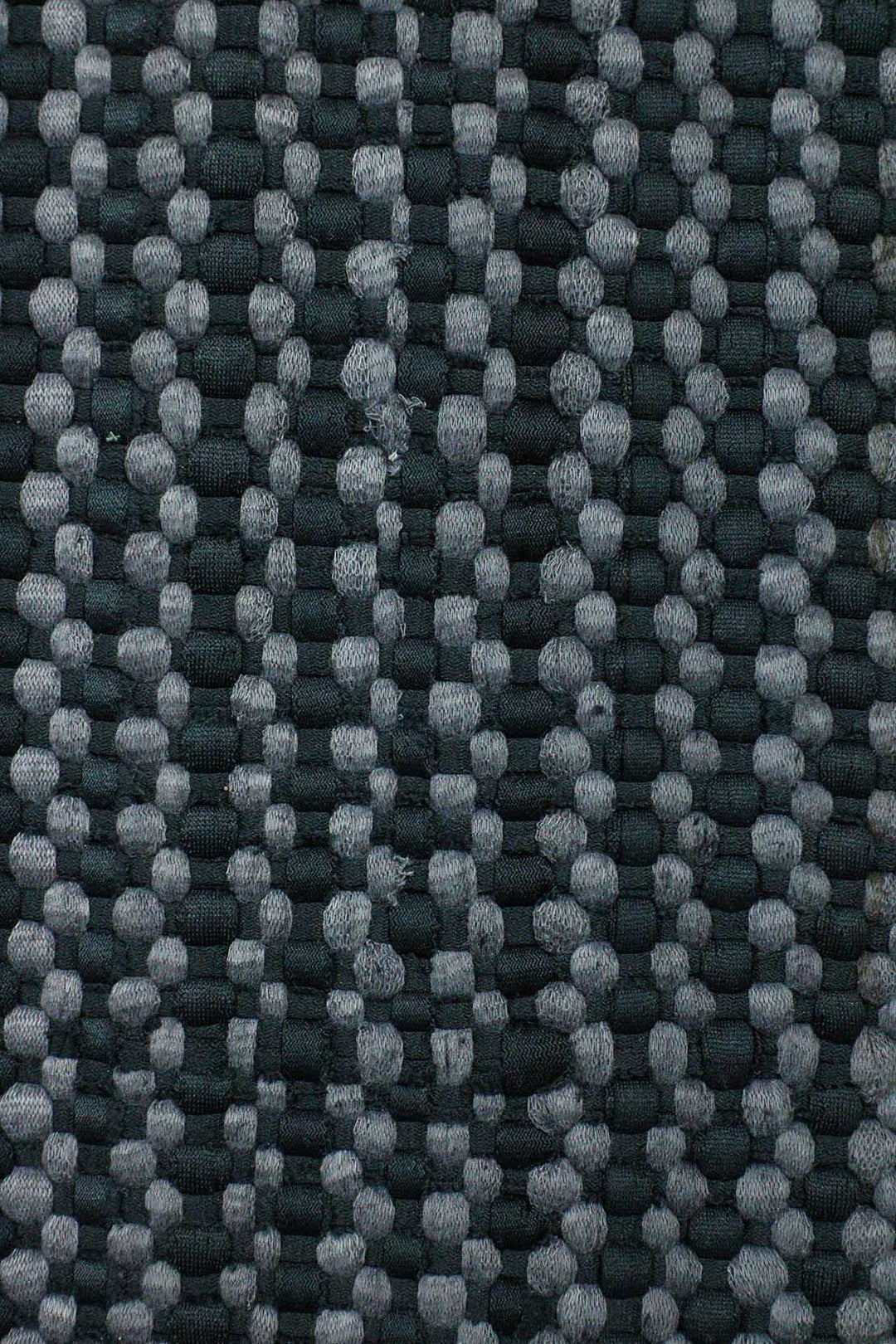 Hand Woven Modern Khaddi Rug - 3.9 x 5.9 FT - Gray and Black