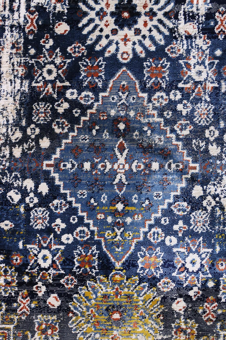 Turkish Allure Rug - 3.9 x 5.9 FT -  Blue - Elegant Woven Design with Premium Quality