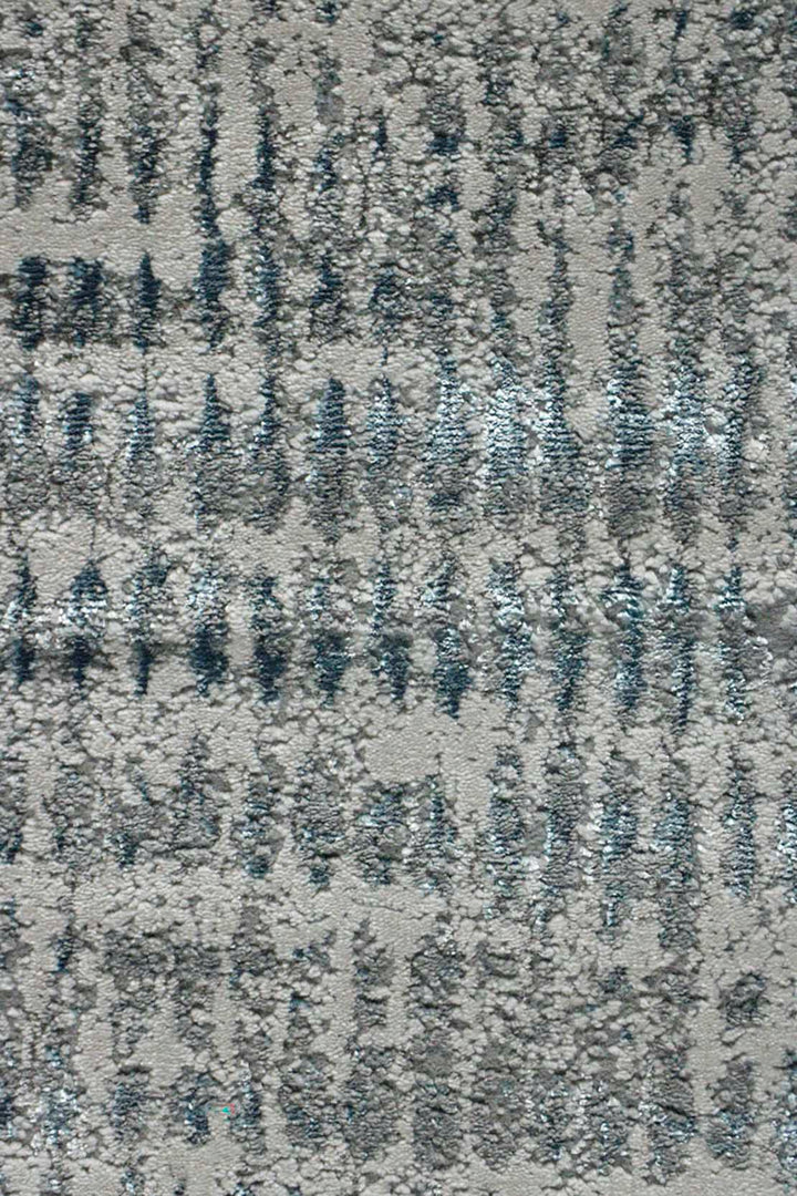 Turkish Modern Festival 1 Rug - 2.2 x 7.8 FT - Blue and Gray - Sleek and Minimalist for Chic Interiors