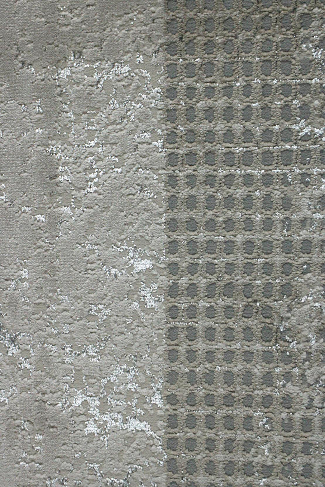 Turkish Modern Festival 1 Rug - 6.5 x 9.5 FT - Gray - Sleek and Minimalist for Chic Interiors