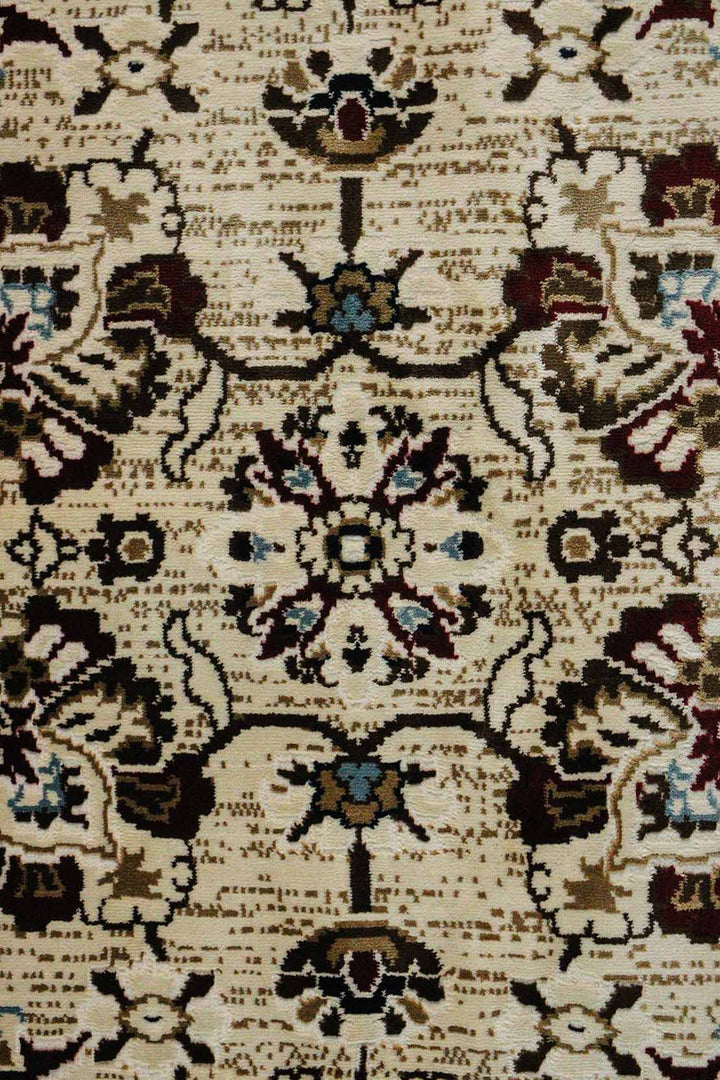 Classical Turkish Kazak Rug - 9.8 x 13.1 FT - Beige - Resilient Construction for Long-Lasting Use