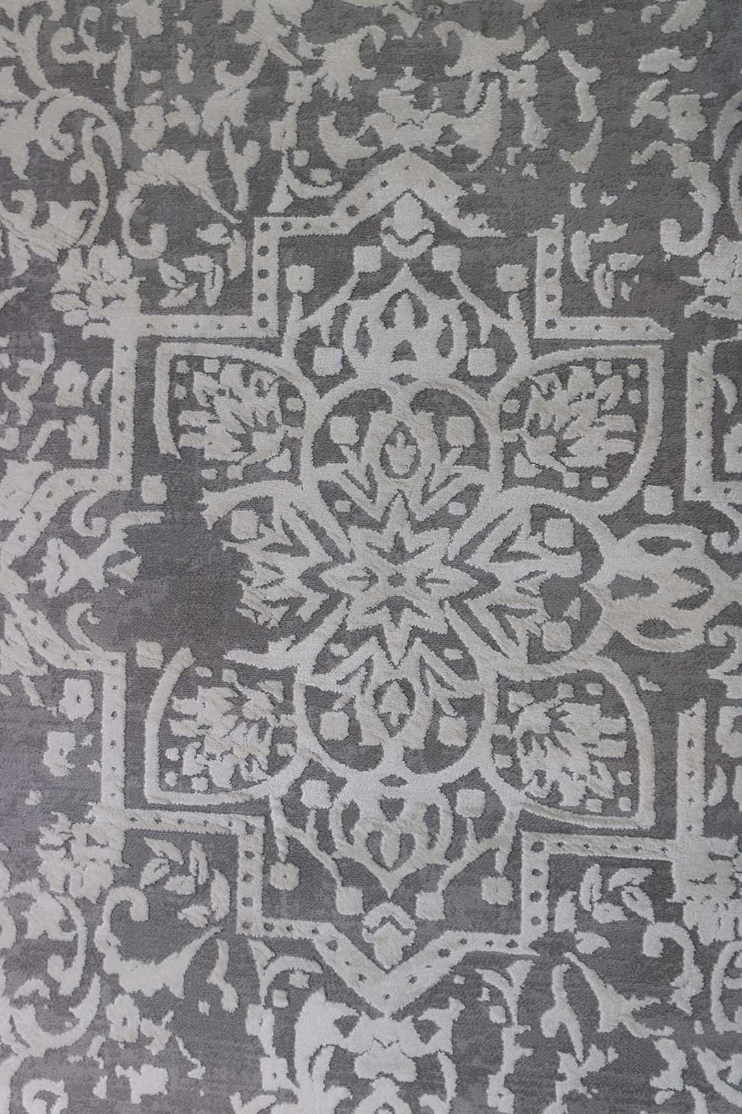 Turkish Modern  Festival Wd Rug  - 7.8 x 11.1 FT - Gray -  Luxurious Woven Masterpiece 50% Off!